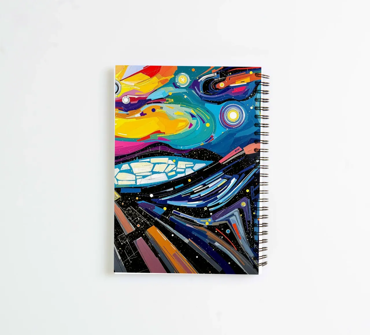 Abstract_III_BTC spiral notebook by Crypto_Jungle