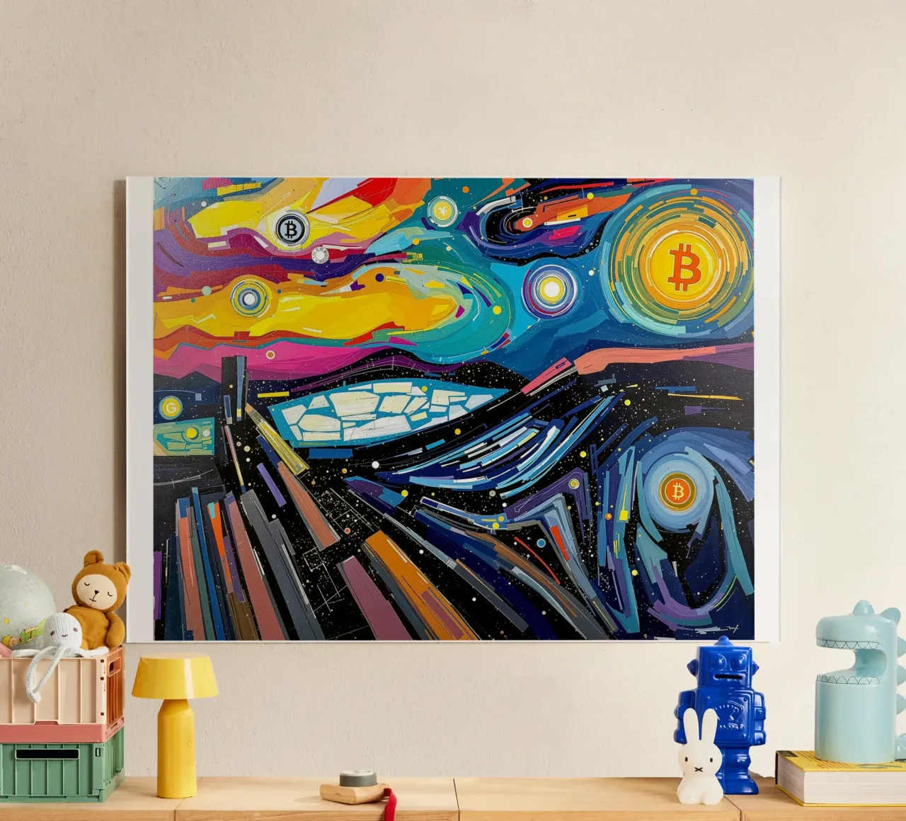 Abstract_III_BTC plexiglass da Crypto_Jungle