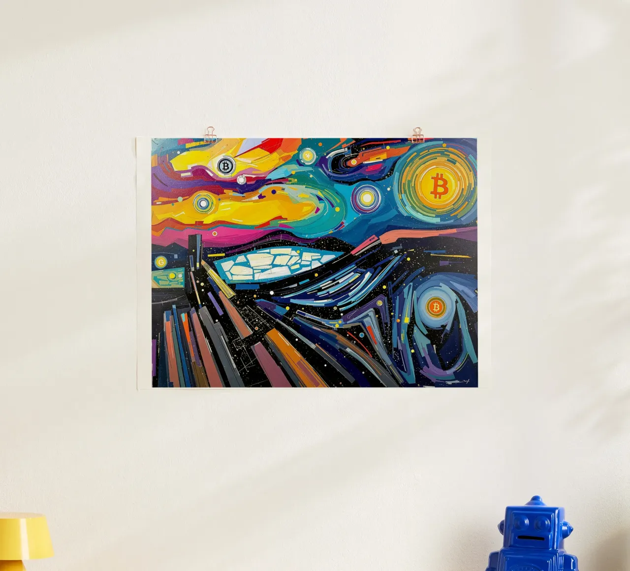 Abstract_III_BTC poster van Crypto_Jungle