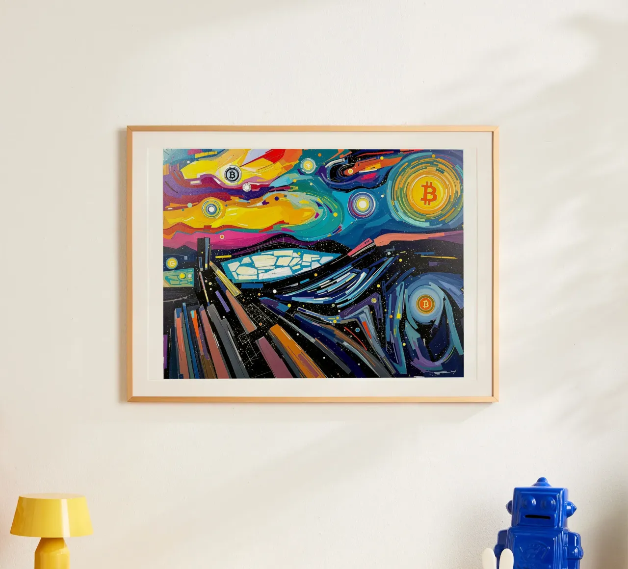 Abstract_III_BTC poster van Crypto_Jungle