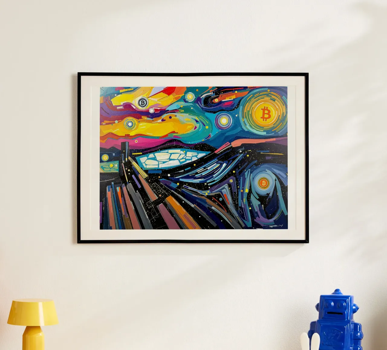 Abstract_III_BTC poster van Crypto_Jungle