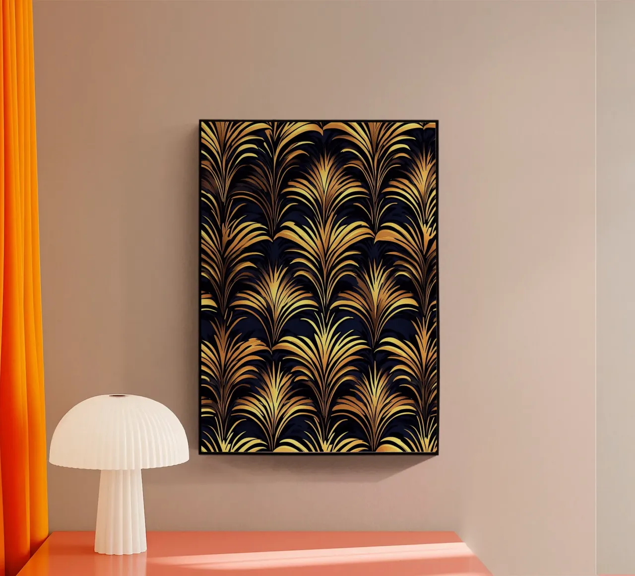 Art Deco "Golden Arches of Time" plexiglass da Nikis Art Studio