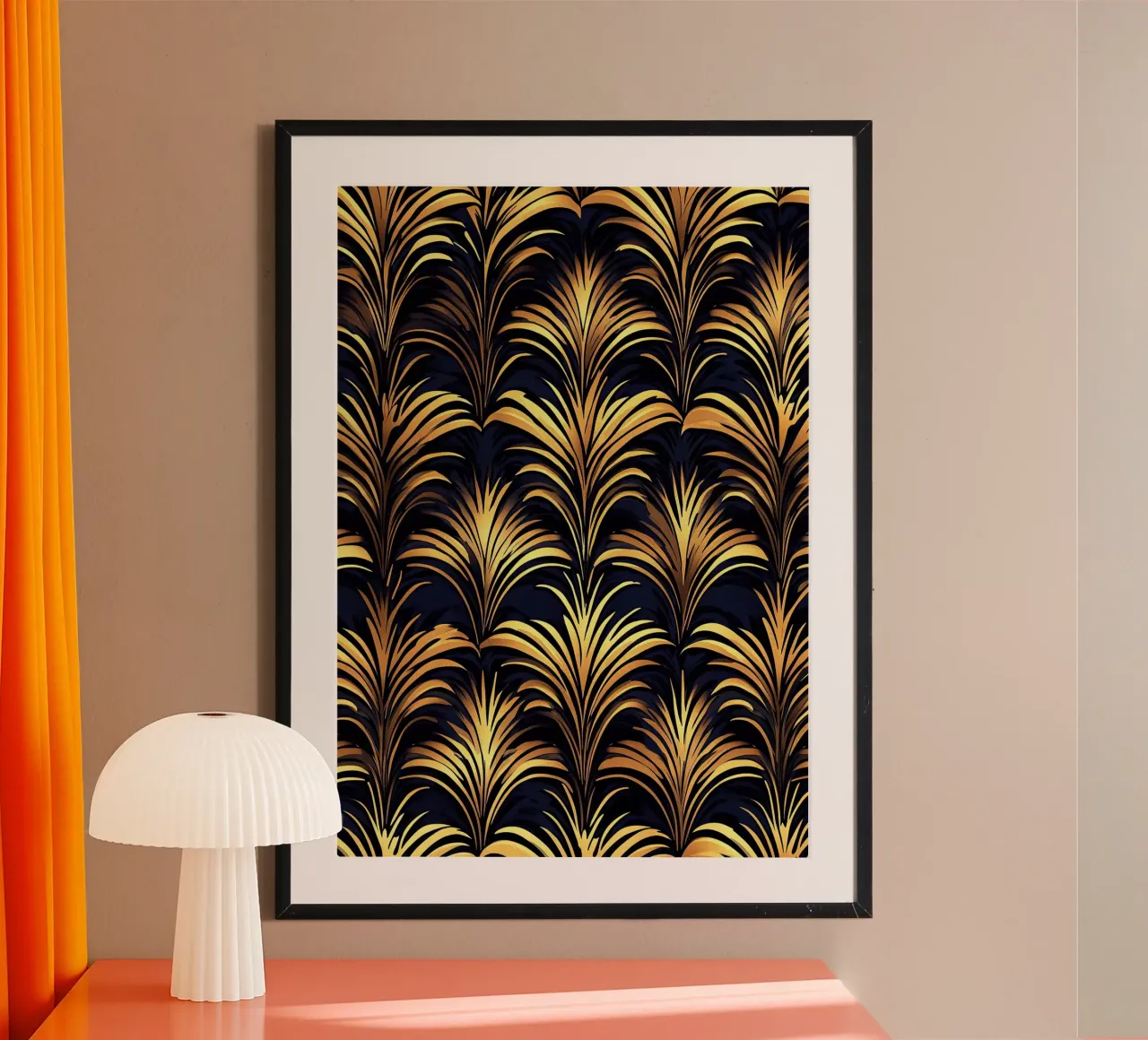 Art Deco "Golden Arches of Time" carta hahnemühle da Nikis Art Studio