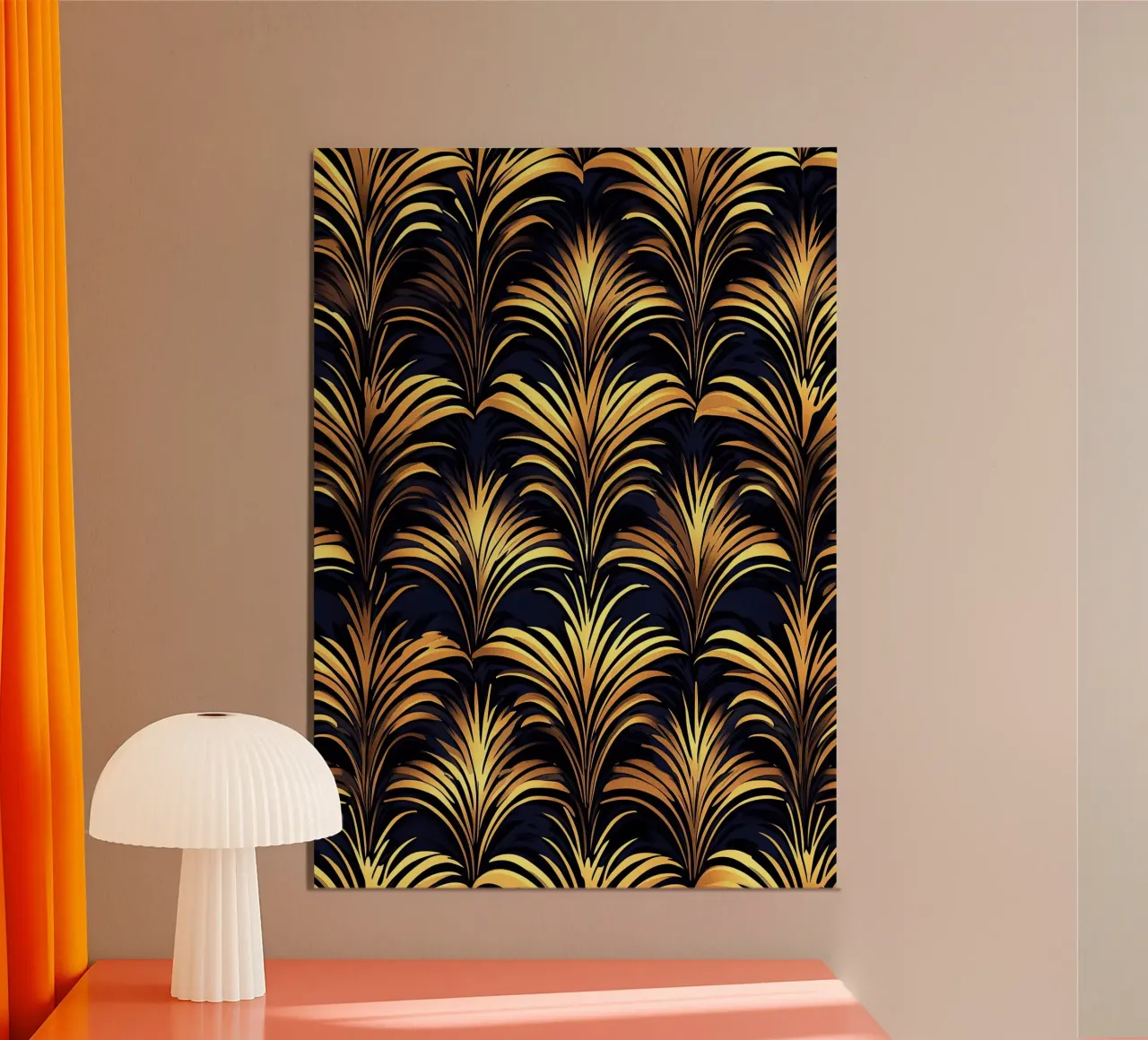 Art Deco "Golden Arches of Time" carta hahnemühle da Nikis Art Studio