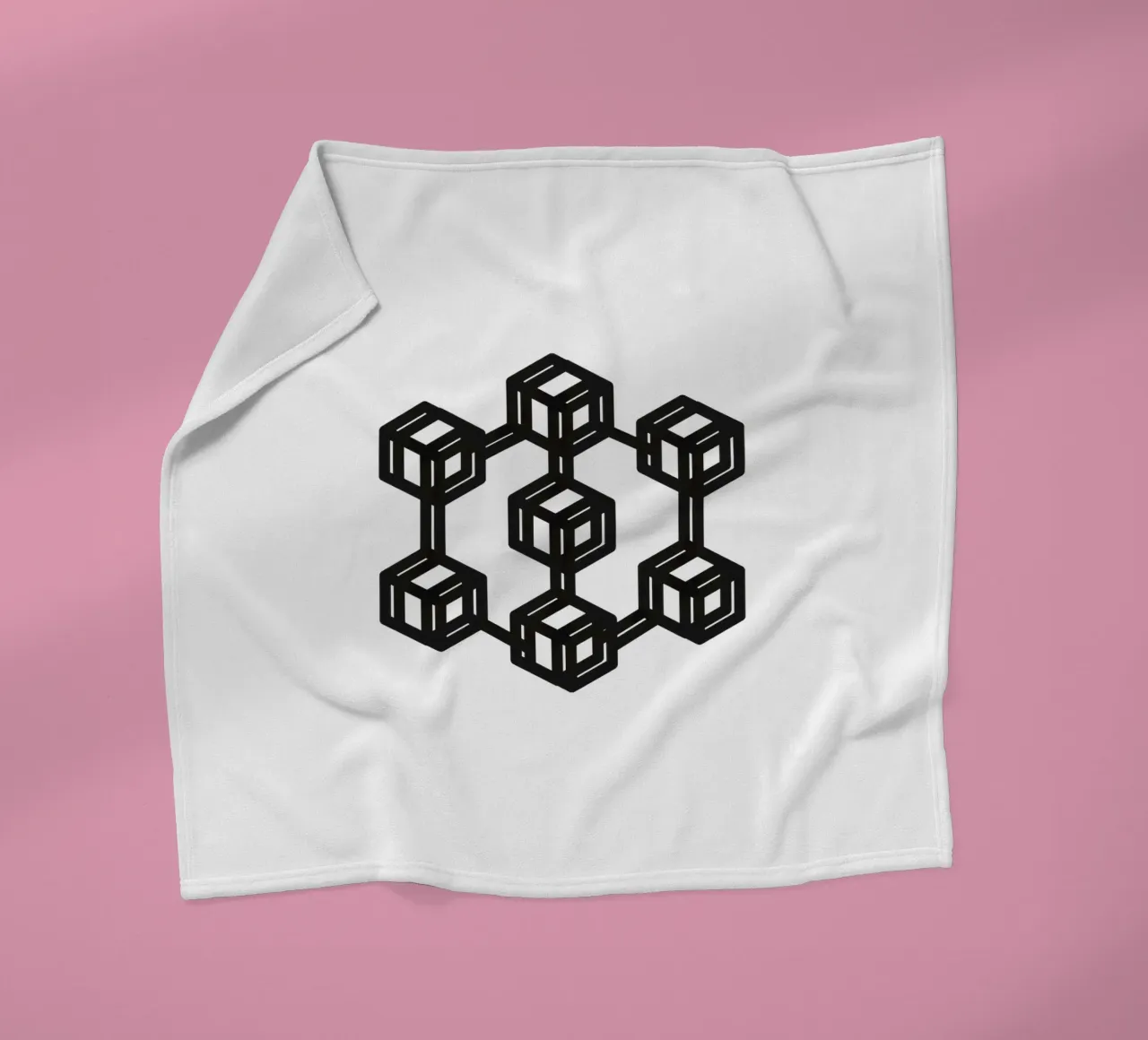 Block_BTC Fleecedecke von Crypto_Jungle