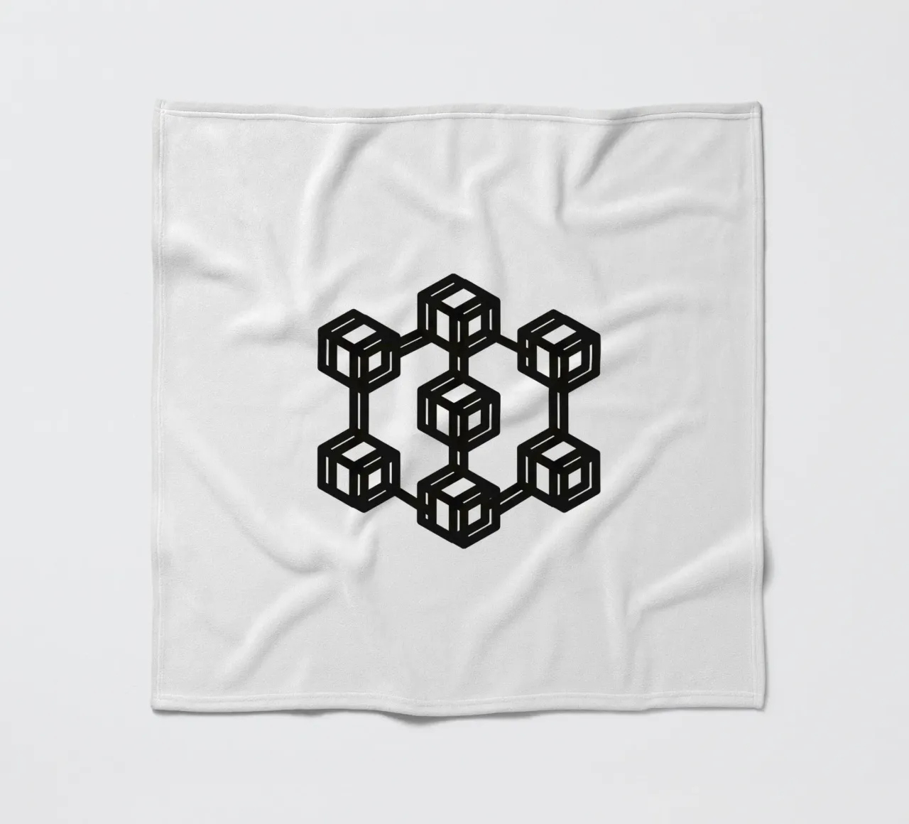 Block_BTC Fleecedecke von Crypto_Jungle