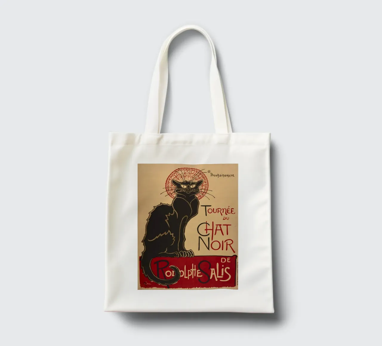 Théophile-Alexandre Steinlen - Gatto nero borsa in juta da ARTOTHEK