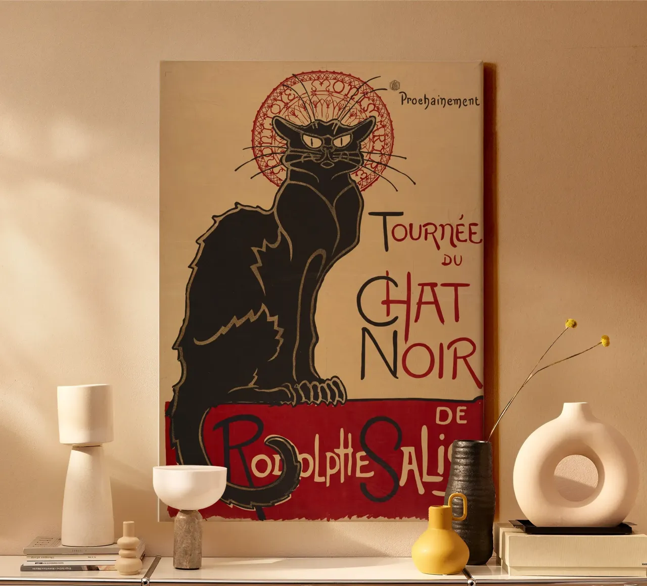 Théophile-Alexandre Steinlen - Gatto nero tela da ARTOTHEK