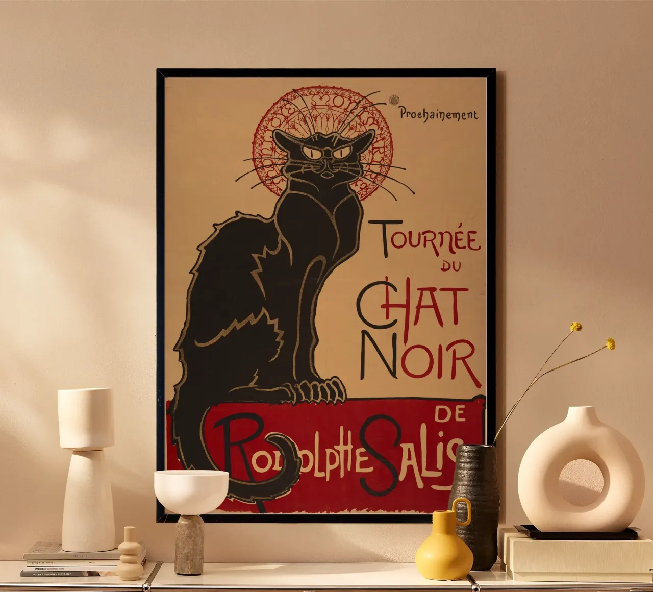 Théophile-Alexandre Steinlen - Gatto nero carta hahnemühle da ARTOTHEK