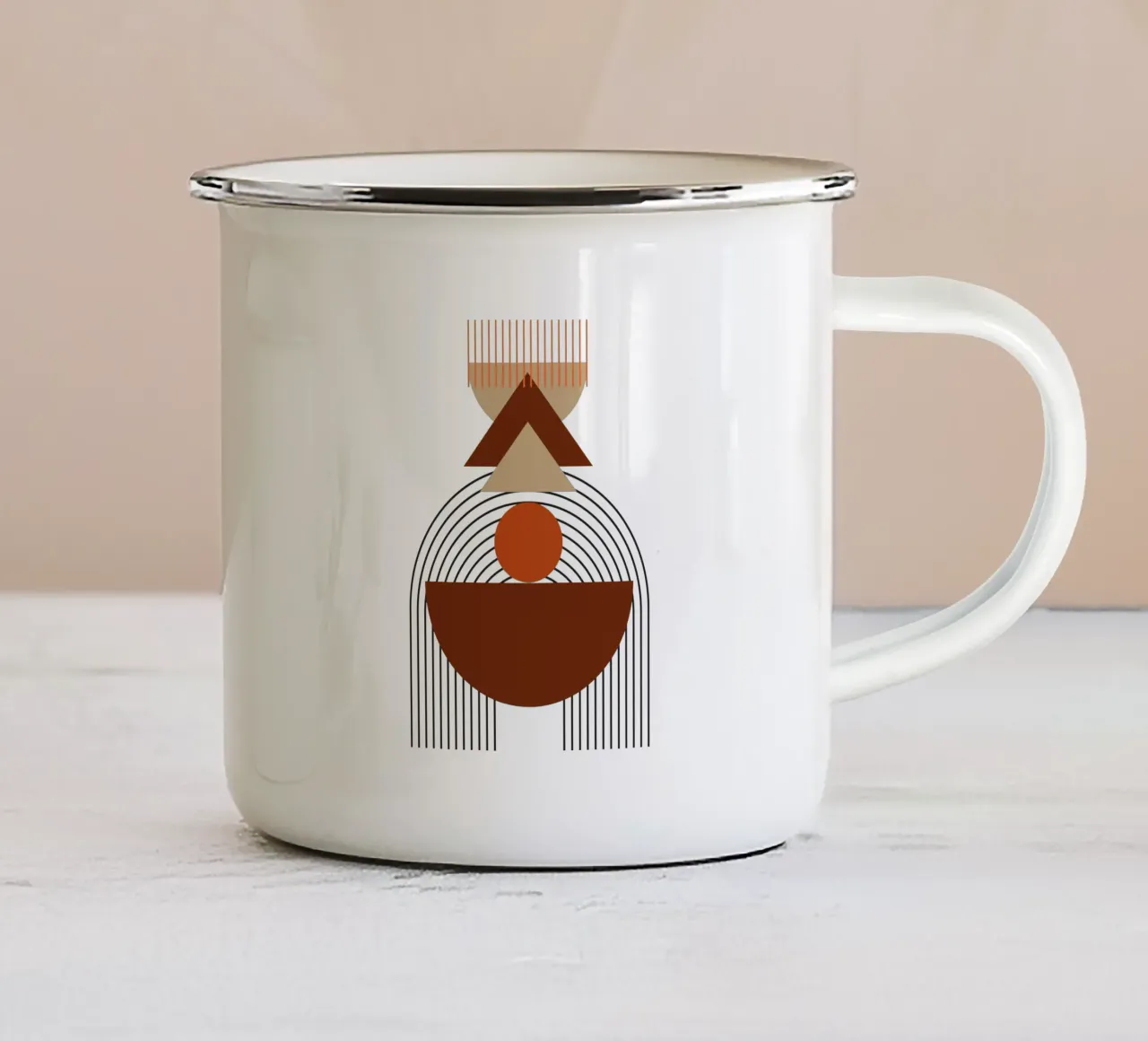 Boho Minimalista Moderno Semplice tazza in smalto da YSV MINIMALIST