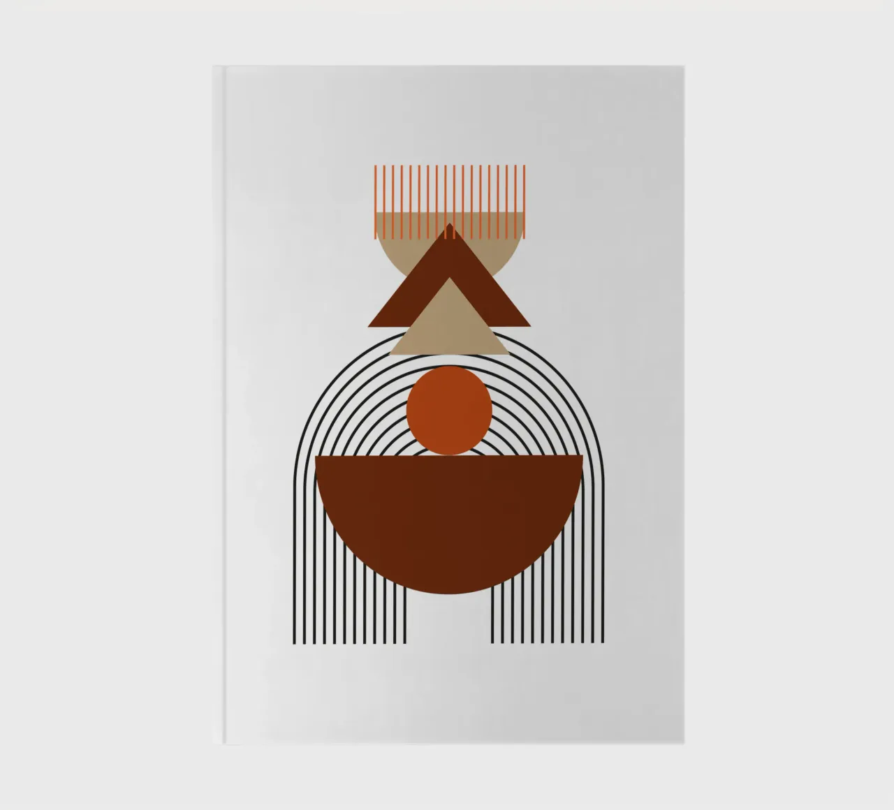 Boho Minimalist Modern Simple notebook by YSV MINIMALIST