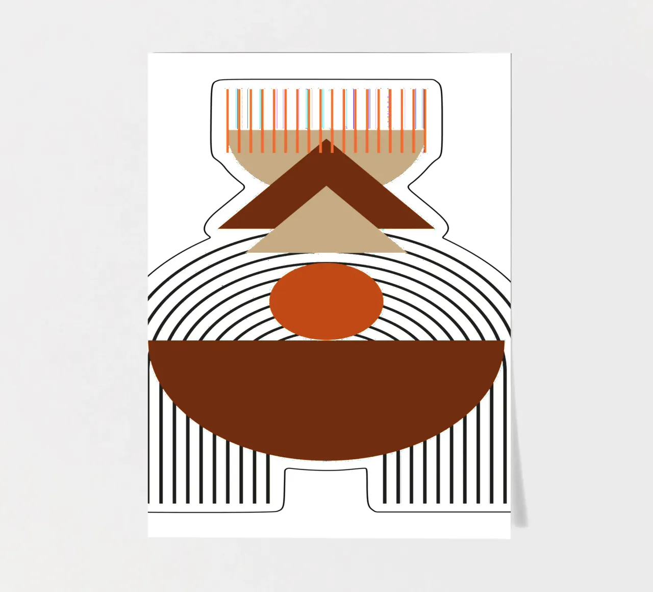 Boho Minimalist Modern Simple sticker sheet by YSV MINIMALIST