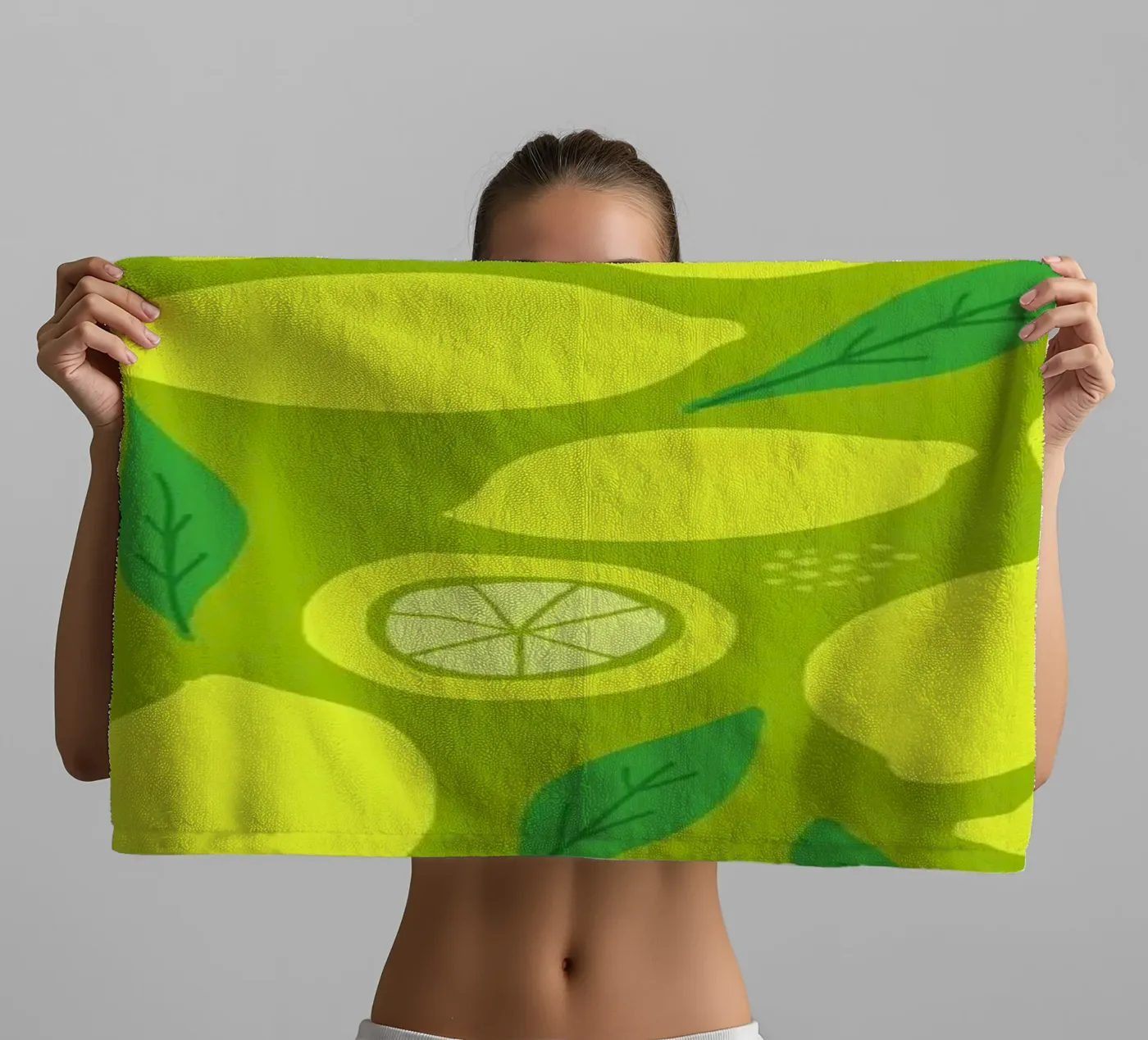 Lemonade towel by Leah Flores