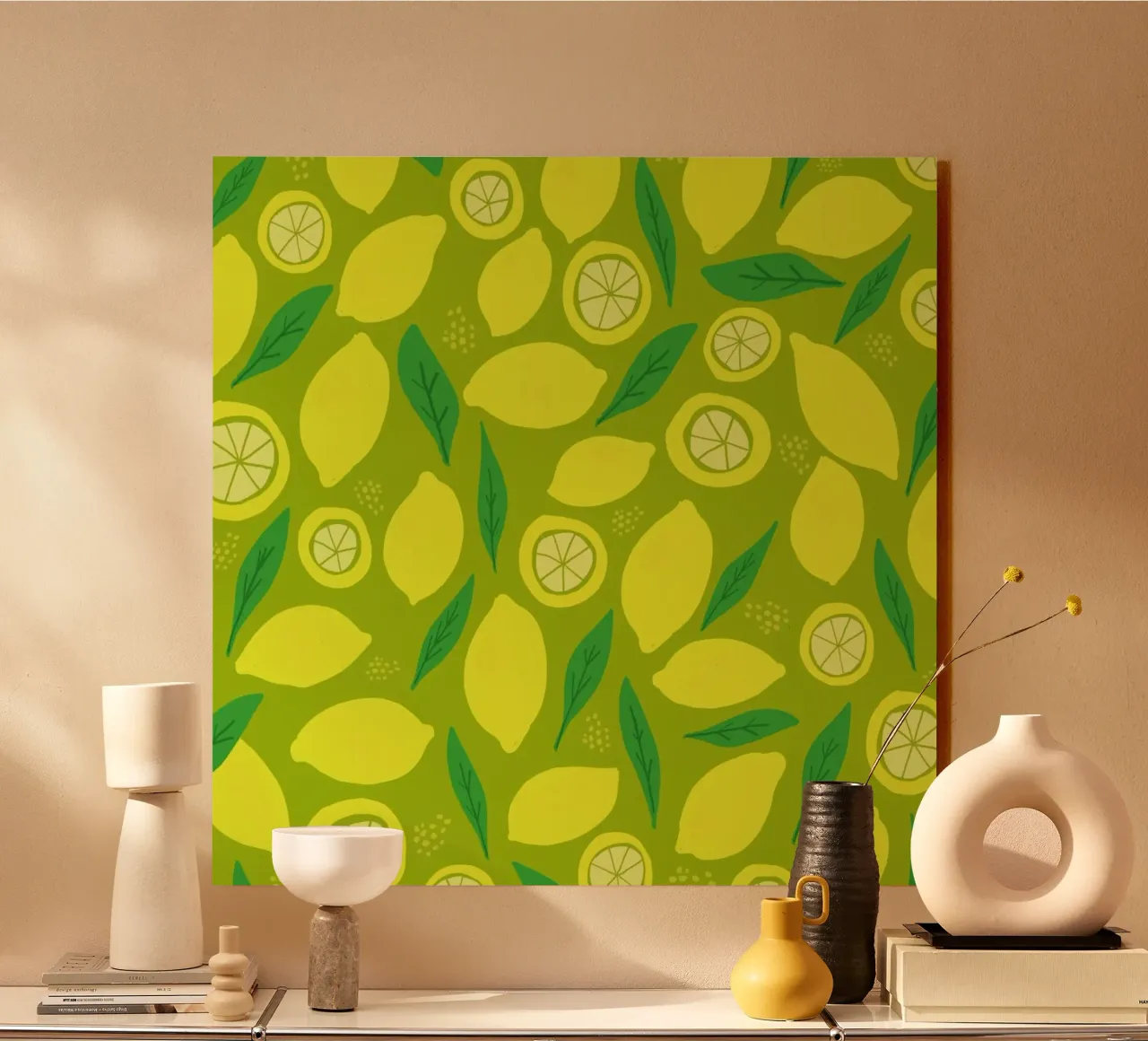 Lemonade acrylic glass by Leah Flores