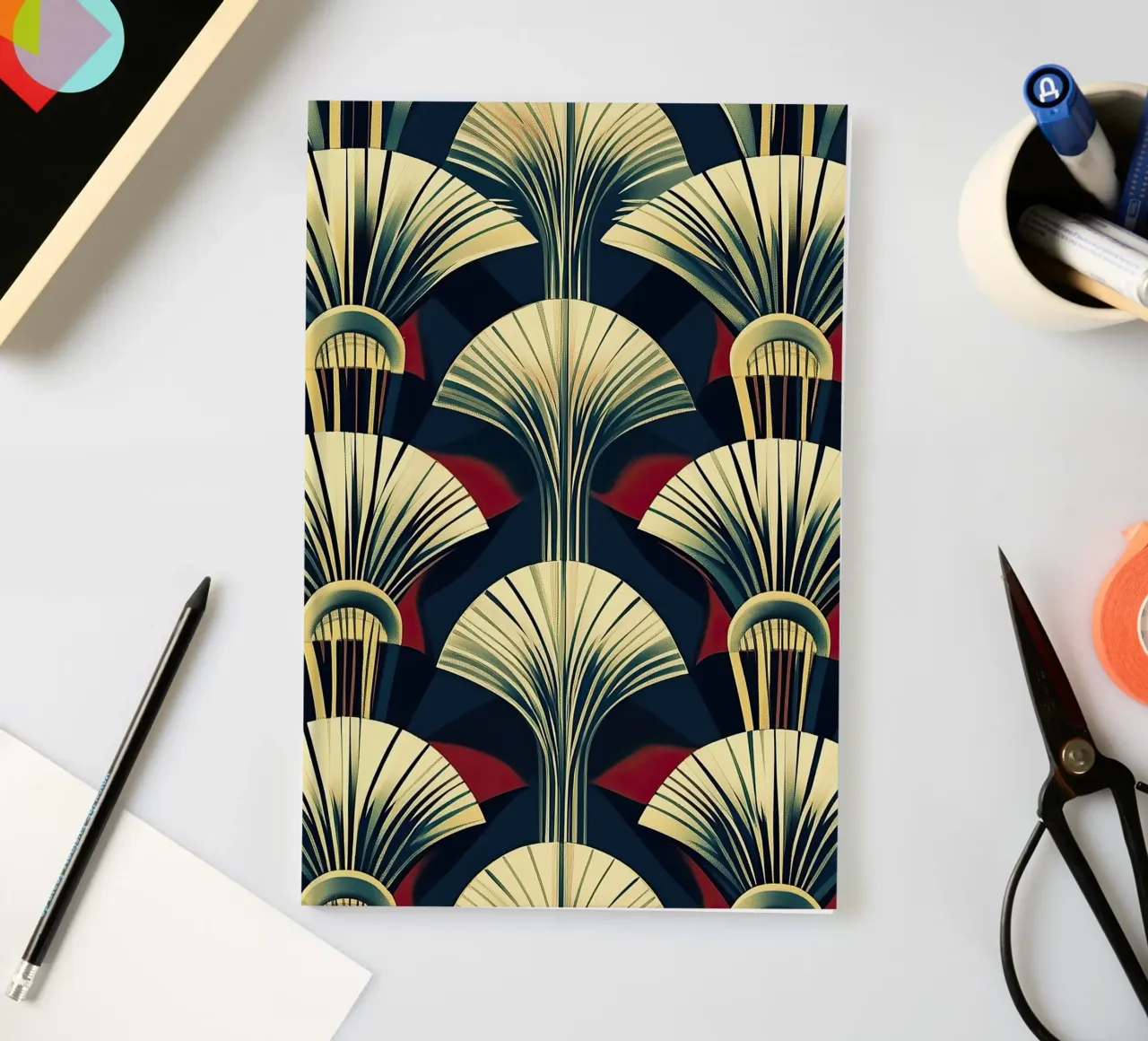 Art Deco notebook by Nikis Art Studio