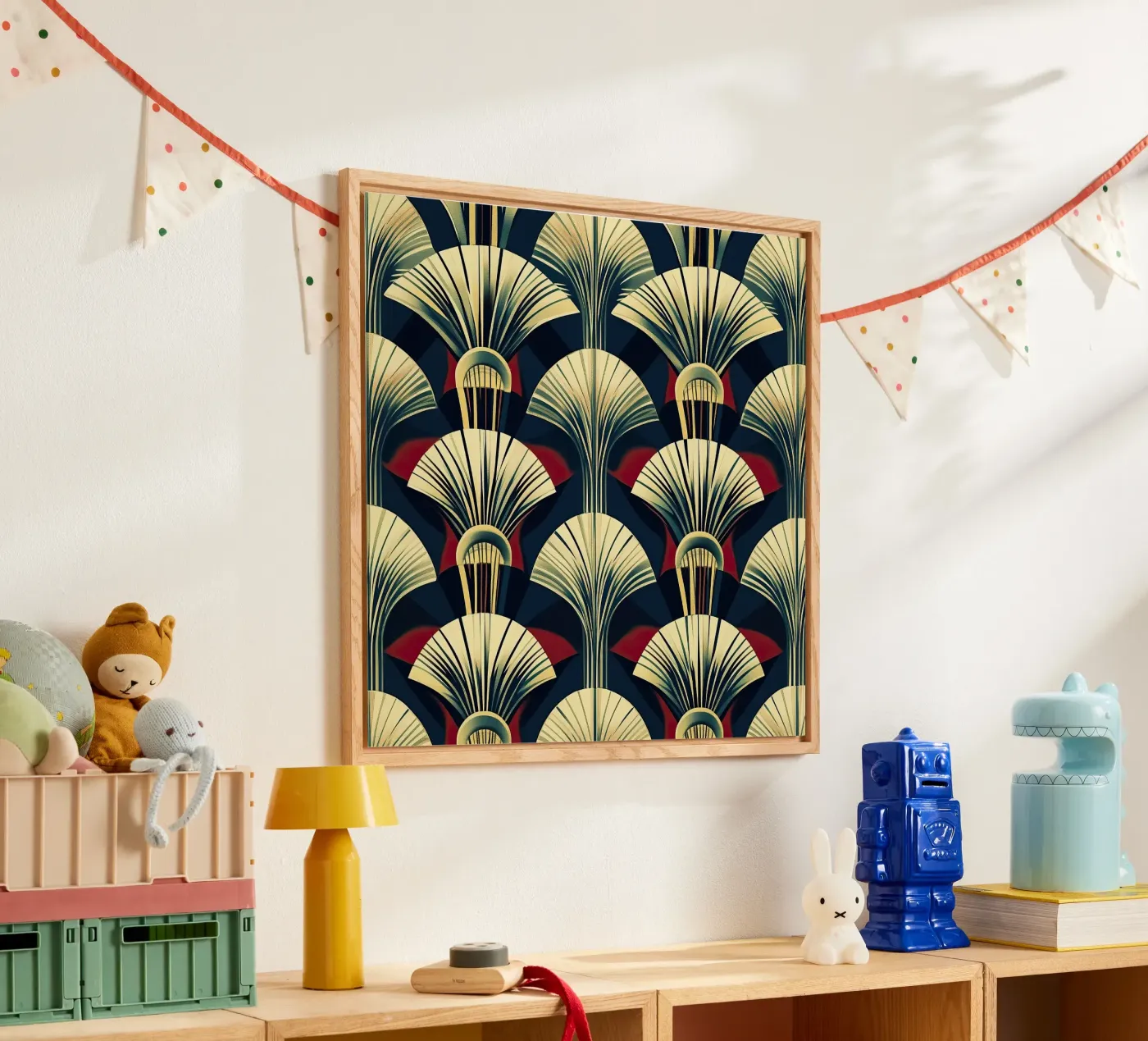 Art Deco acrylic glass by Nikis Art Studio