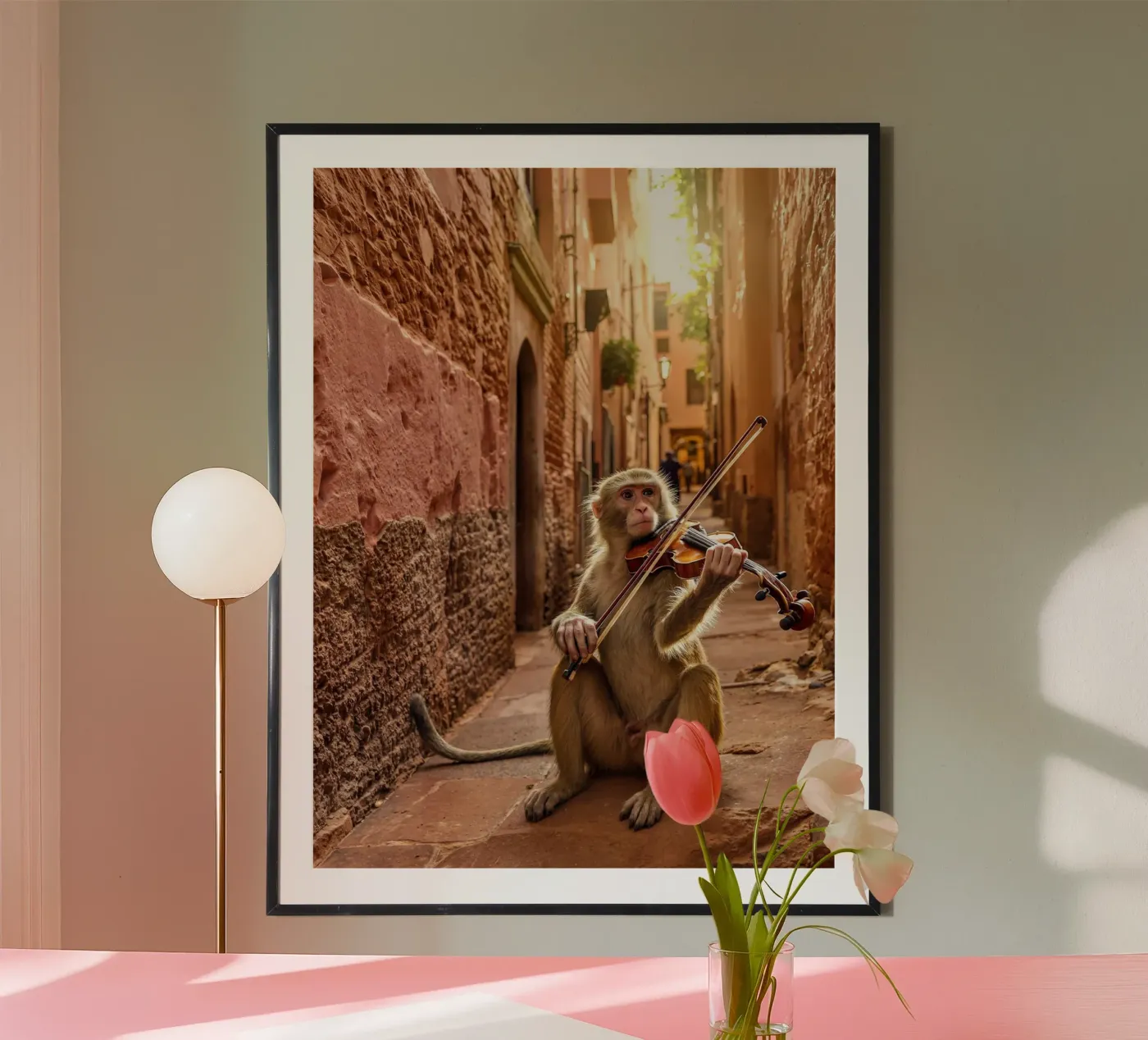 The Marrakech Fiddler Monkey poster by Art-Travel