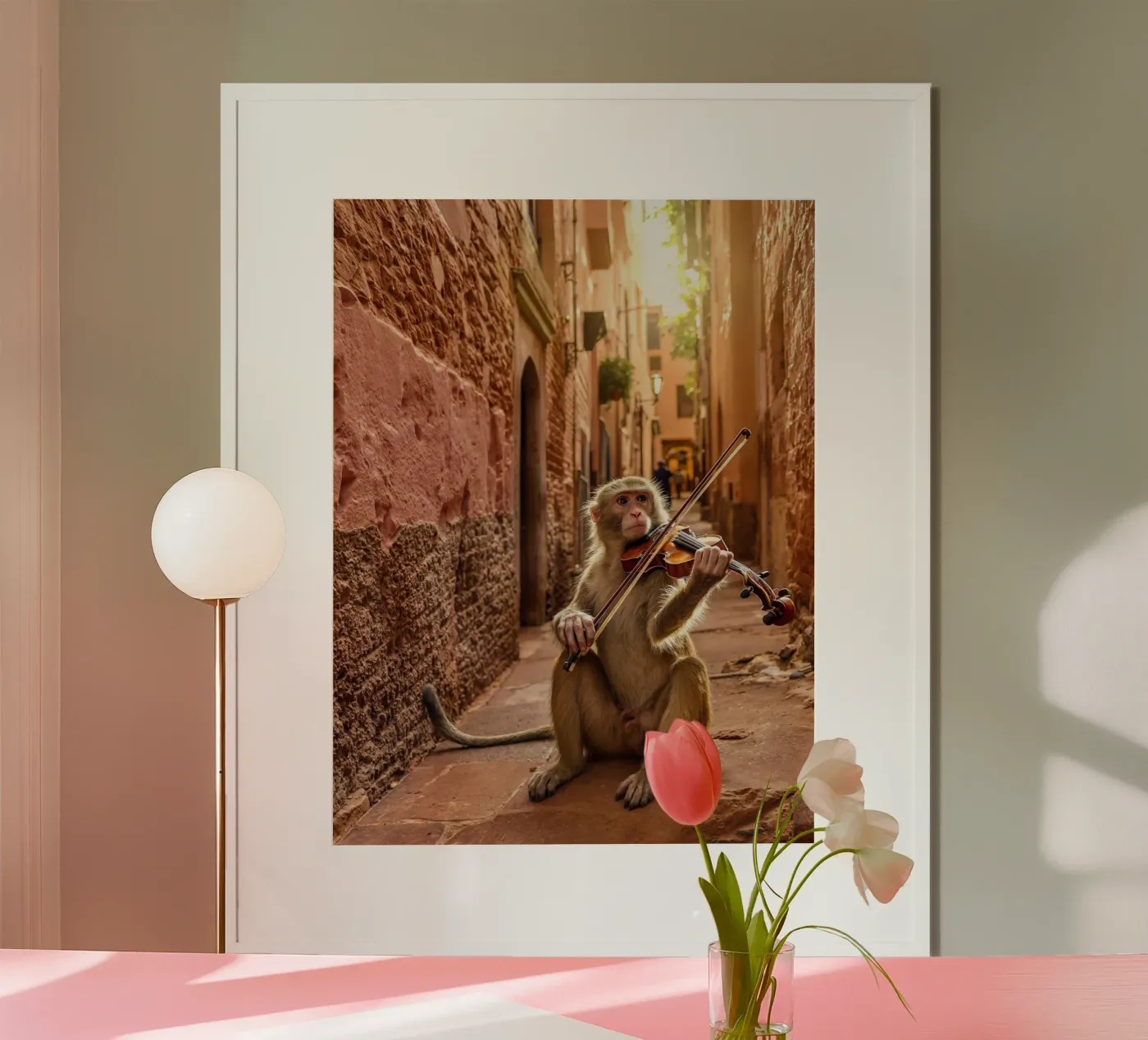 The Marrakech Fiddler Monkey poster by Art-Travel