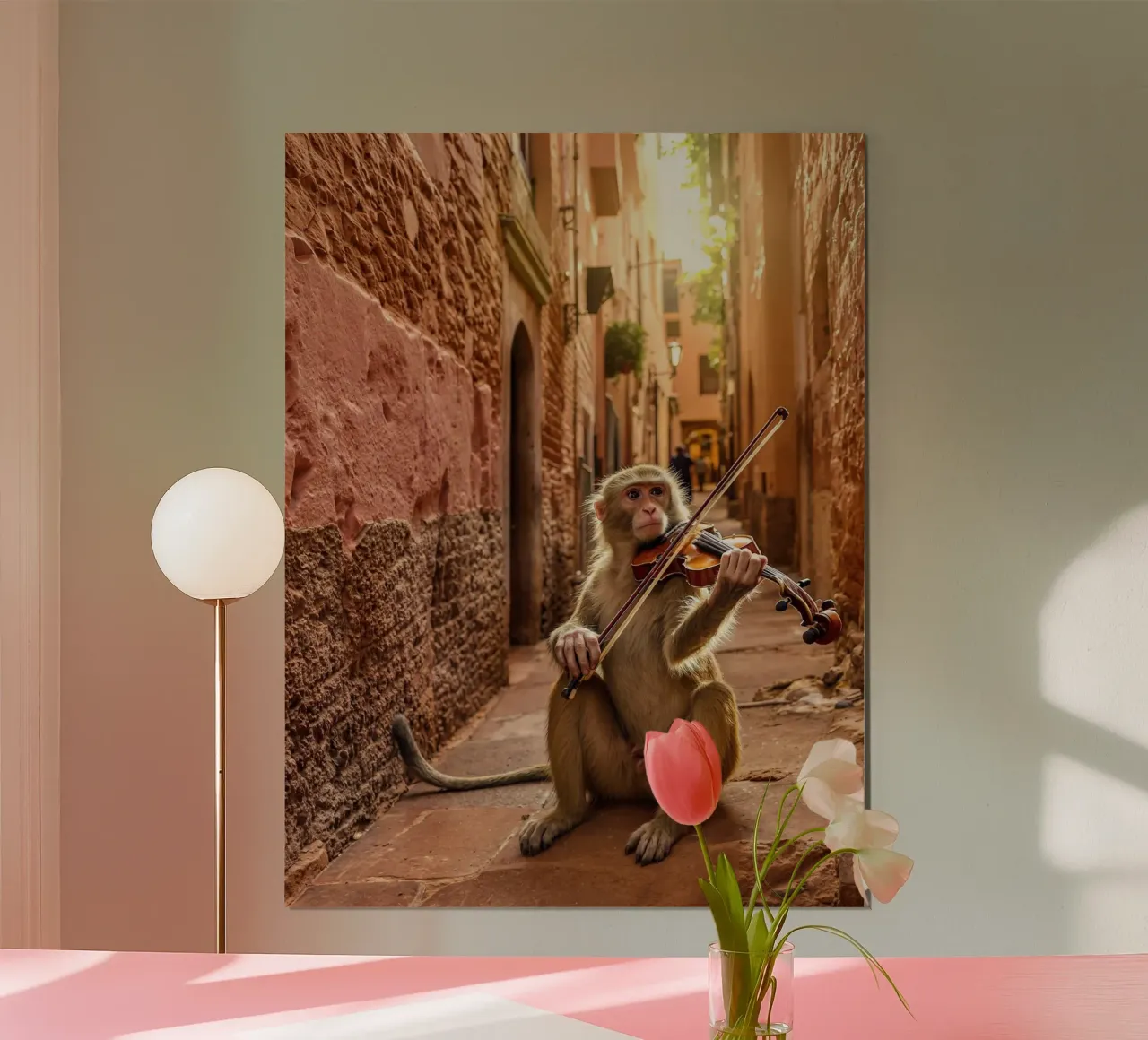 The Marrakech Fiddler Monkey hahnemühle by Art-Travel