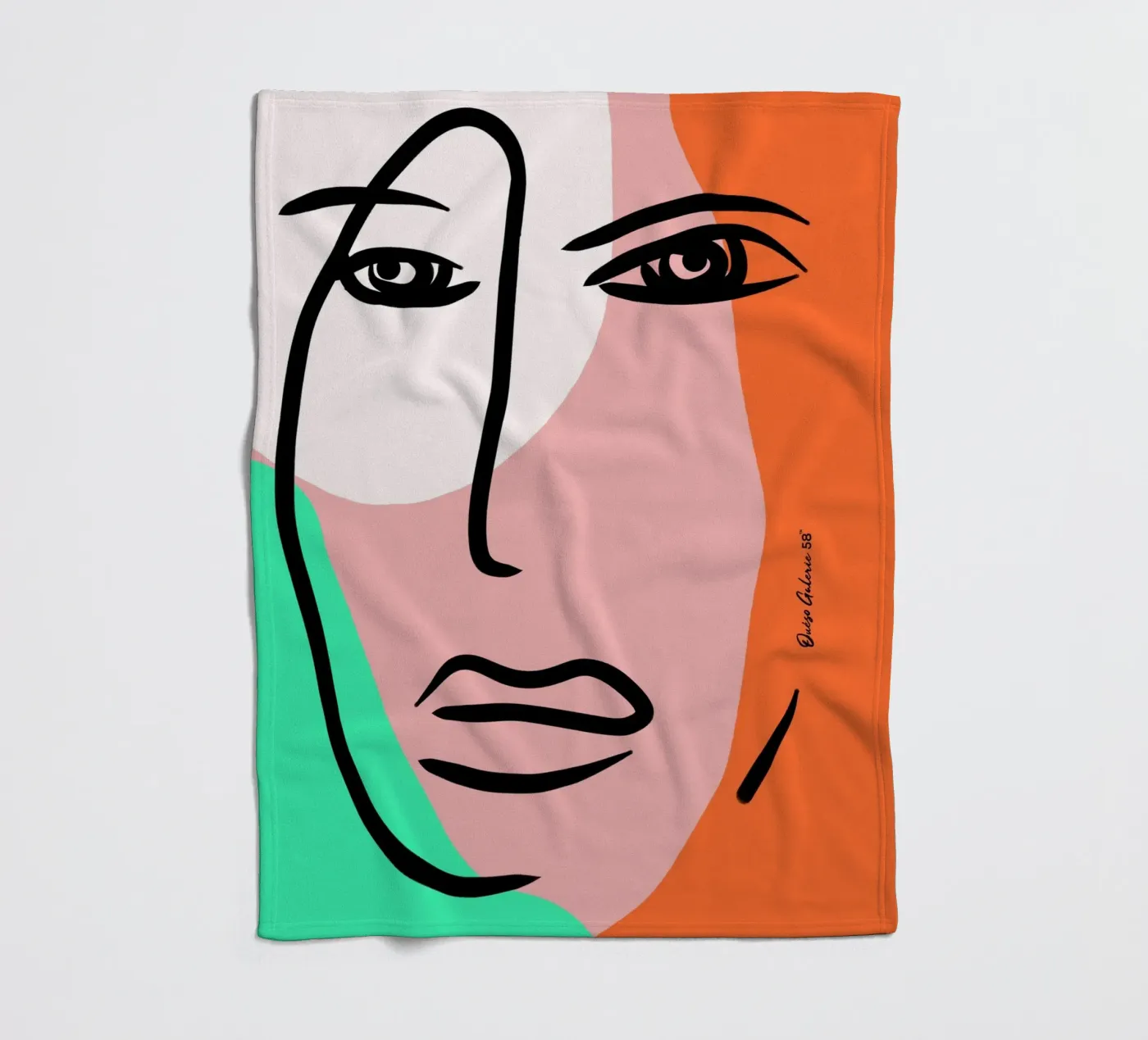 Shape Mosaic Fleecedecke von Mike Leymi