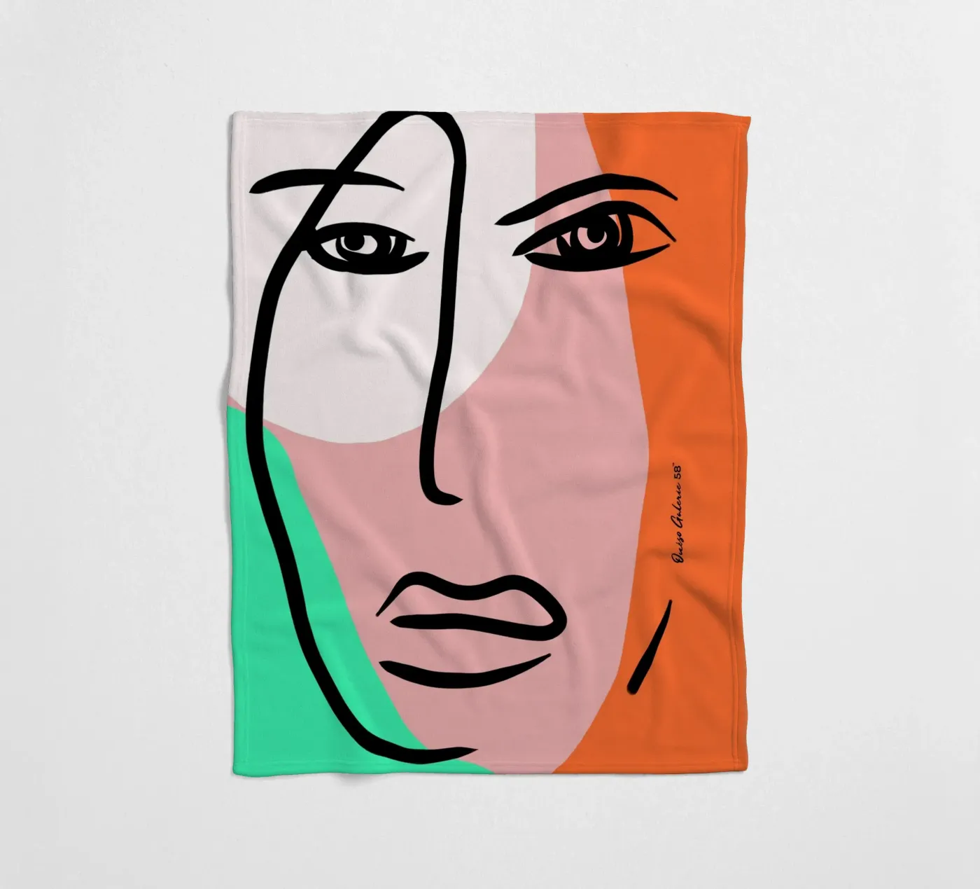 Shape Mosaic Fleecedecke von Mike Leymi