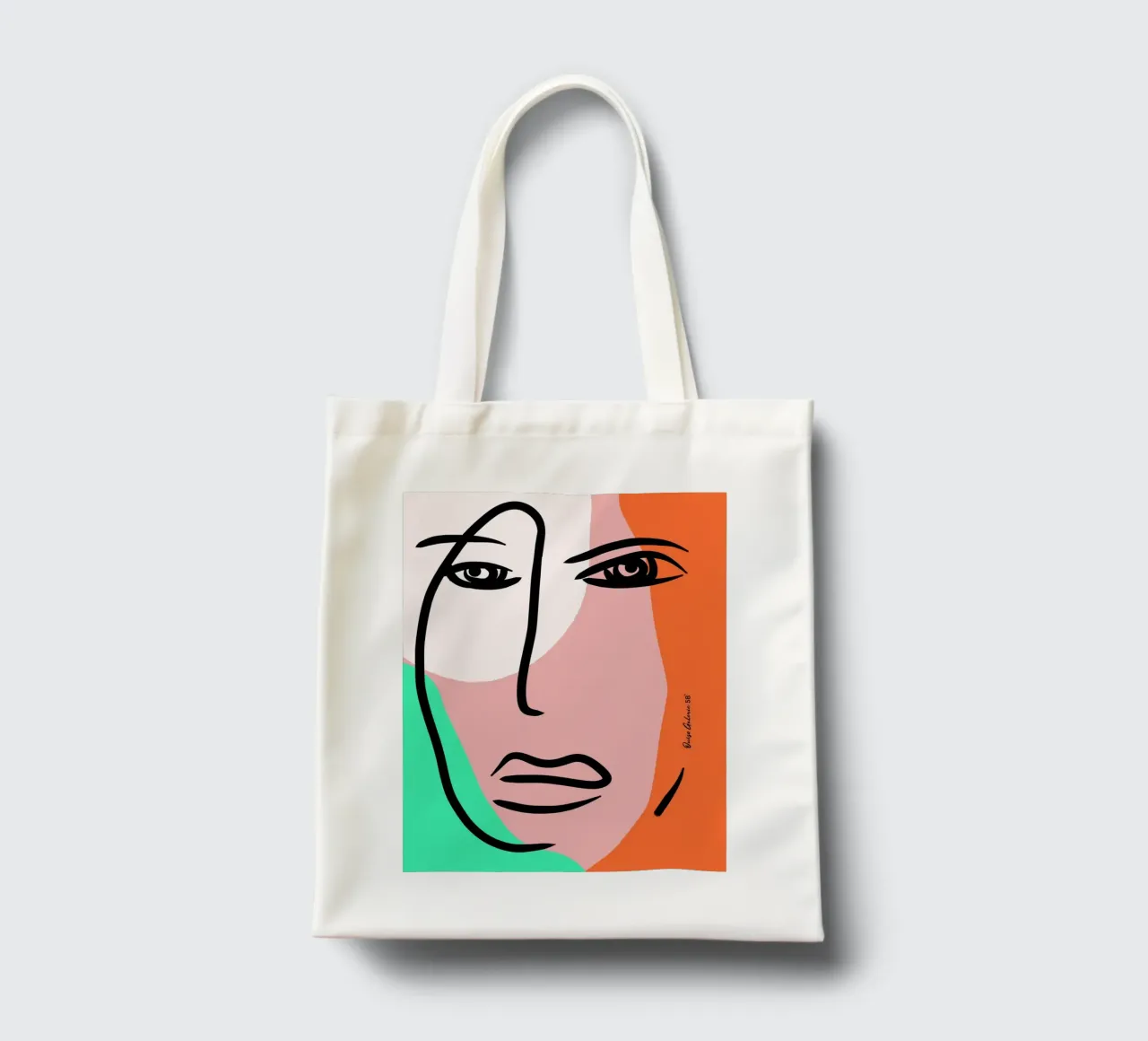 Shape Mosaic borsa in juta da Mike Leymi