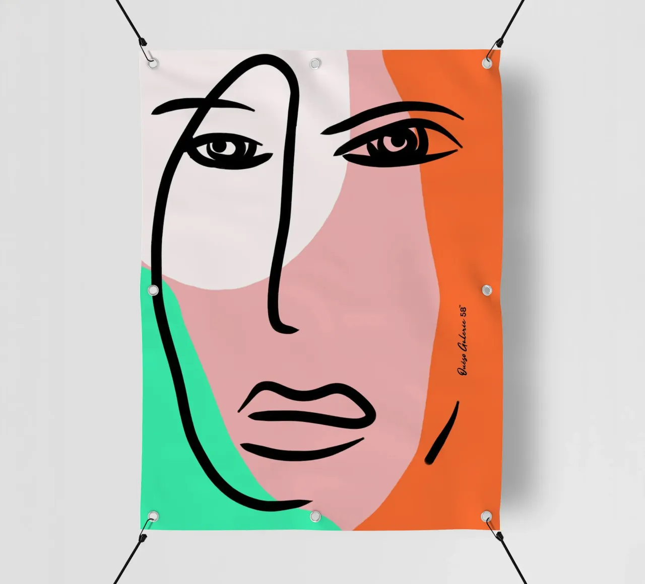 Shape Mosaic telo in pvc da Mike Leymi