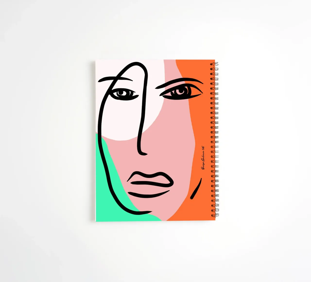 Shape Mosaic spiral notebook by Mike Leymi