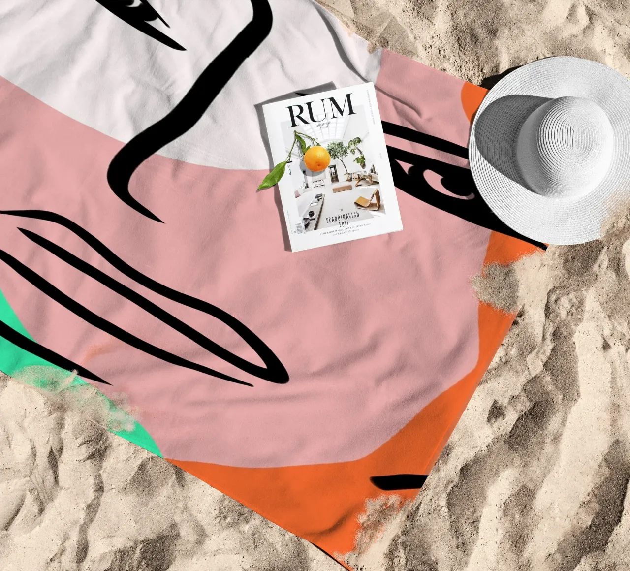 Shape Mosaic telo mare da Mike Leymi