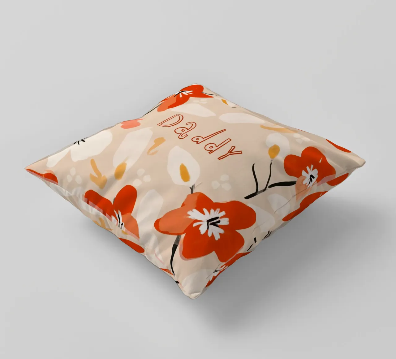 Daddy decorative cushion by treechild