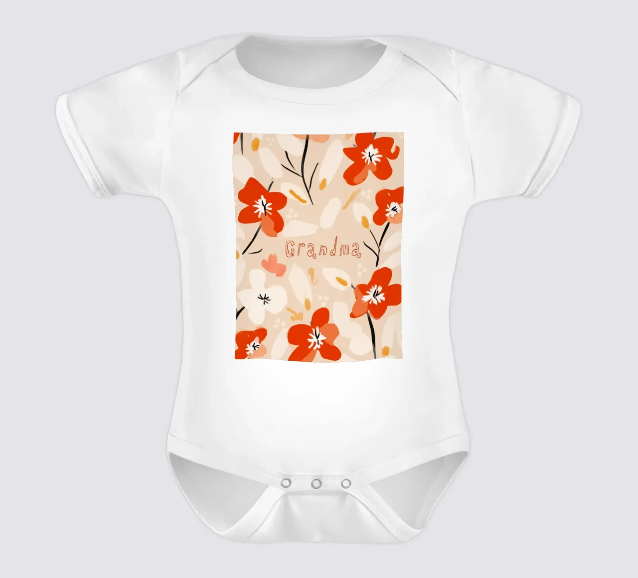 Grandma short-sleeve baby romper by treechild