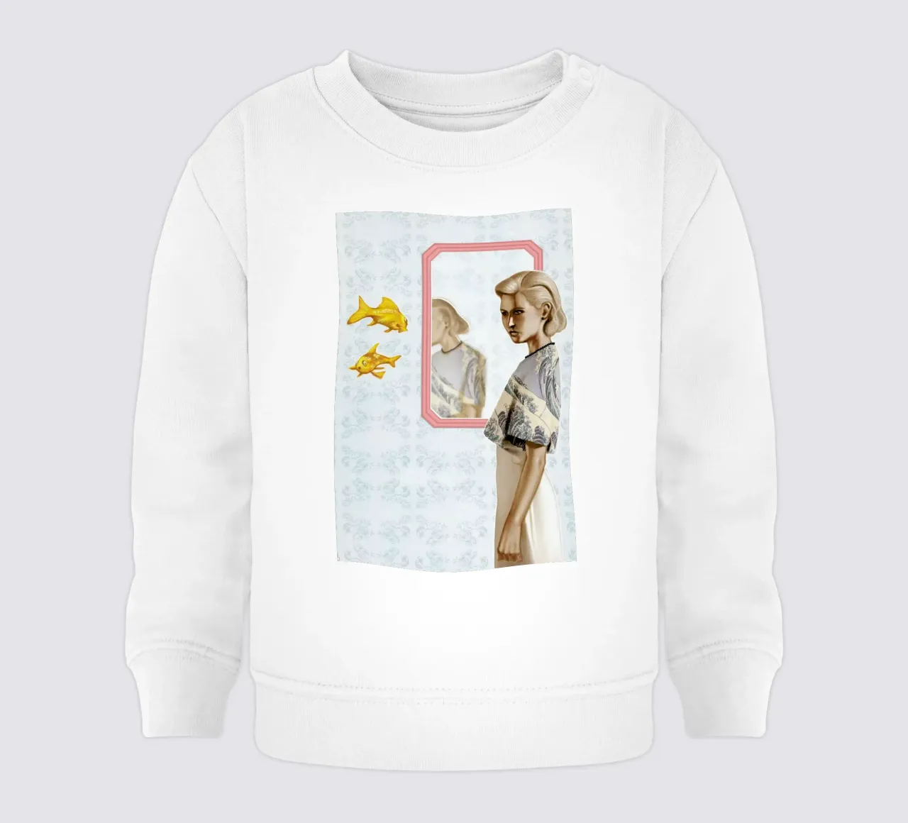 Mirrow Mirror baby sweatshirt by Alexander Grahovsky