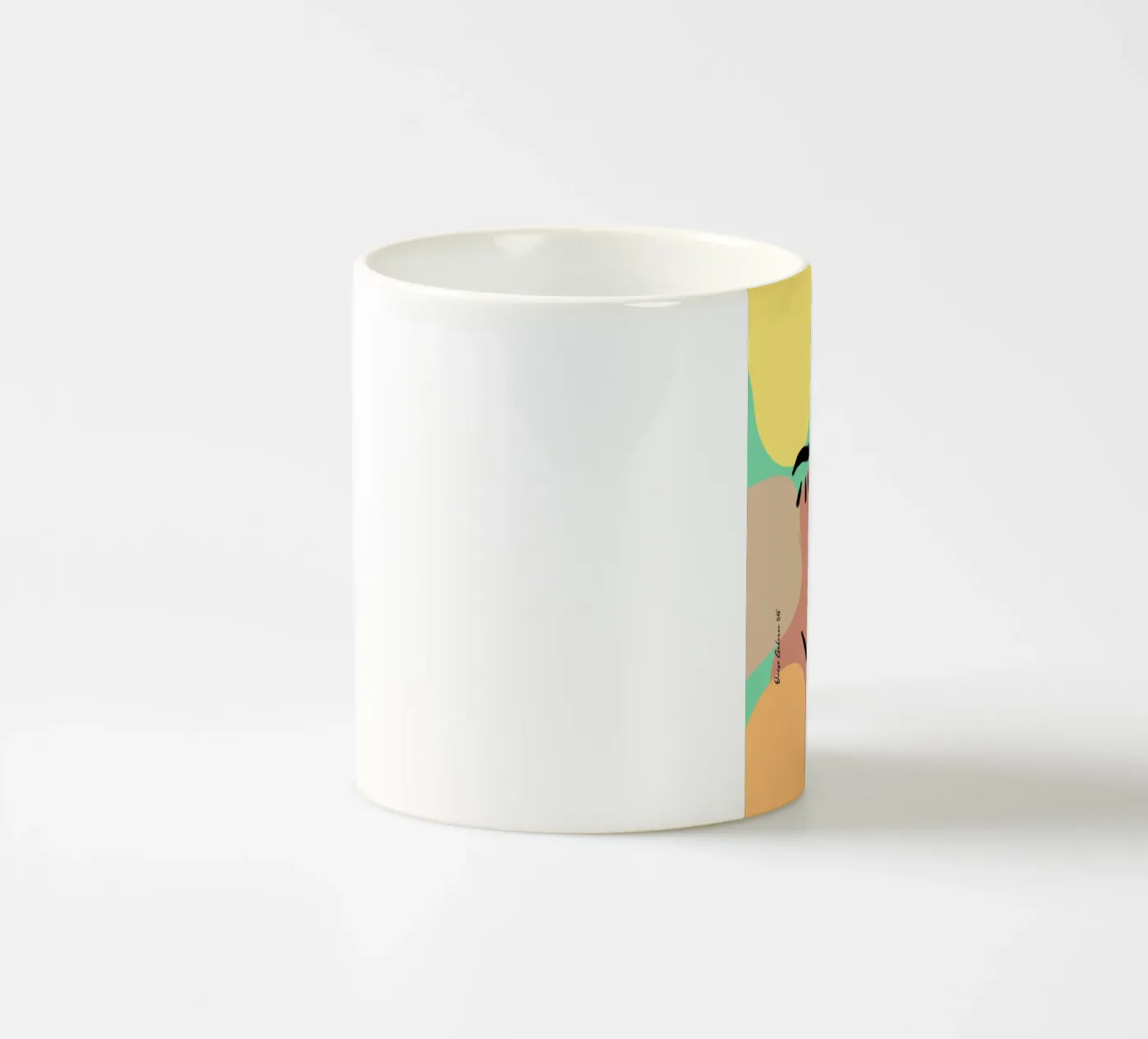 Vivid Fluidity ceramic mug by Mike Leymi