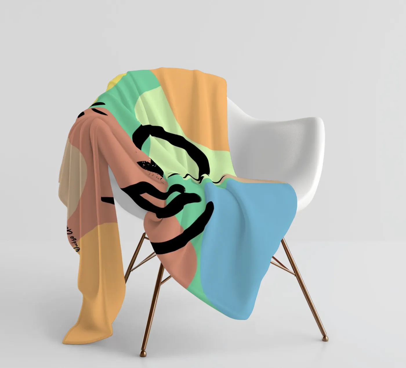 Vivid Fluidity fleecedeken van Mike Leymi