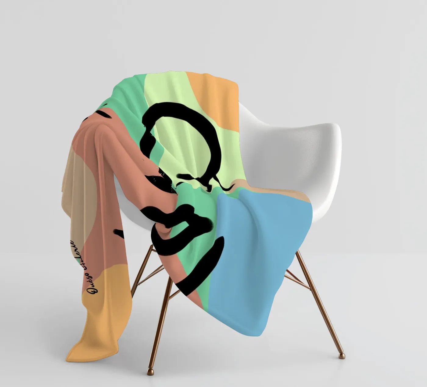 Vivid Fluidity fleecedeken van Mike Leymi