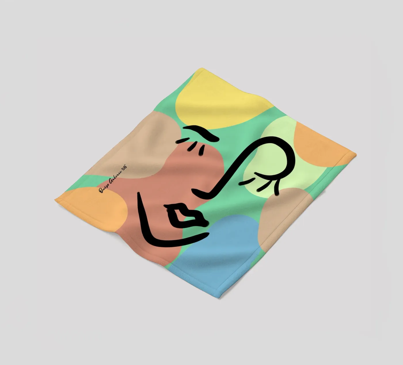 Vivid Fluidity fleecedeken van Mike Leymi