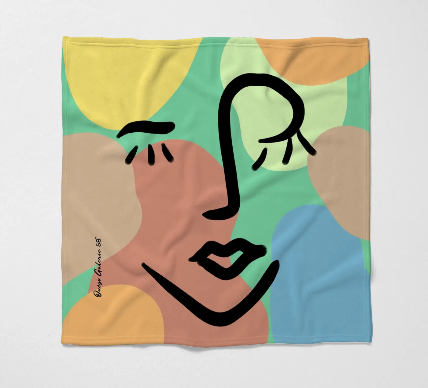 Vivid Fluidity fleecedeken van Mike Leymi