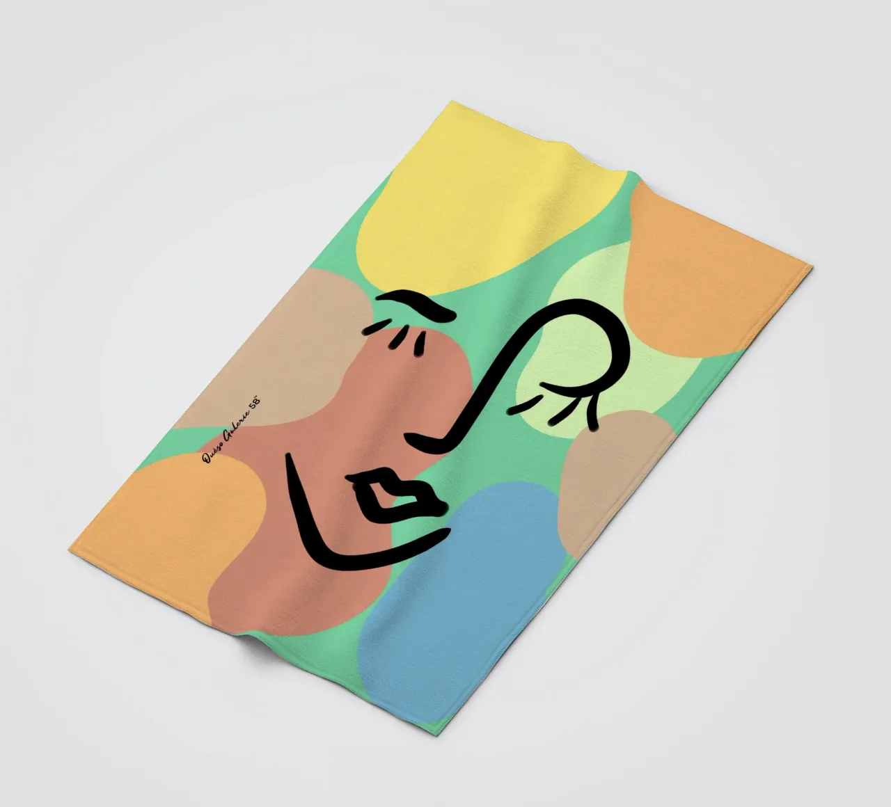 Vivid Fluidity Fleecedecke von Mike Leymi