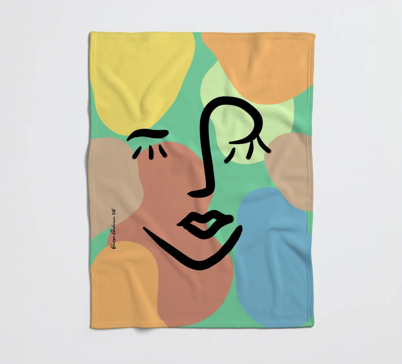 Vivid Fluidity fleecedeken van Mike Leymi