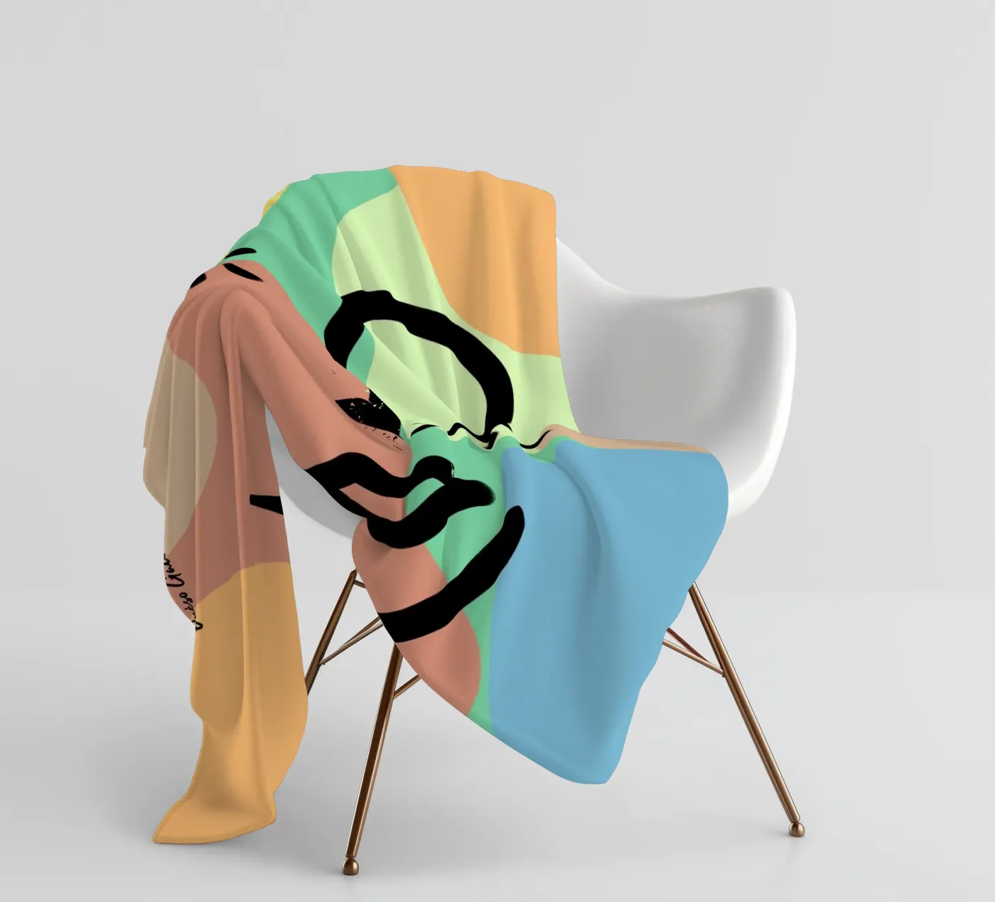 Vivid Fluidity fleecedeken van Mike Leymi