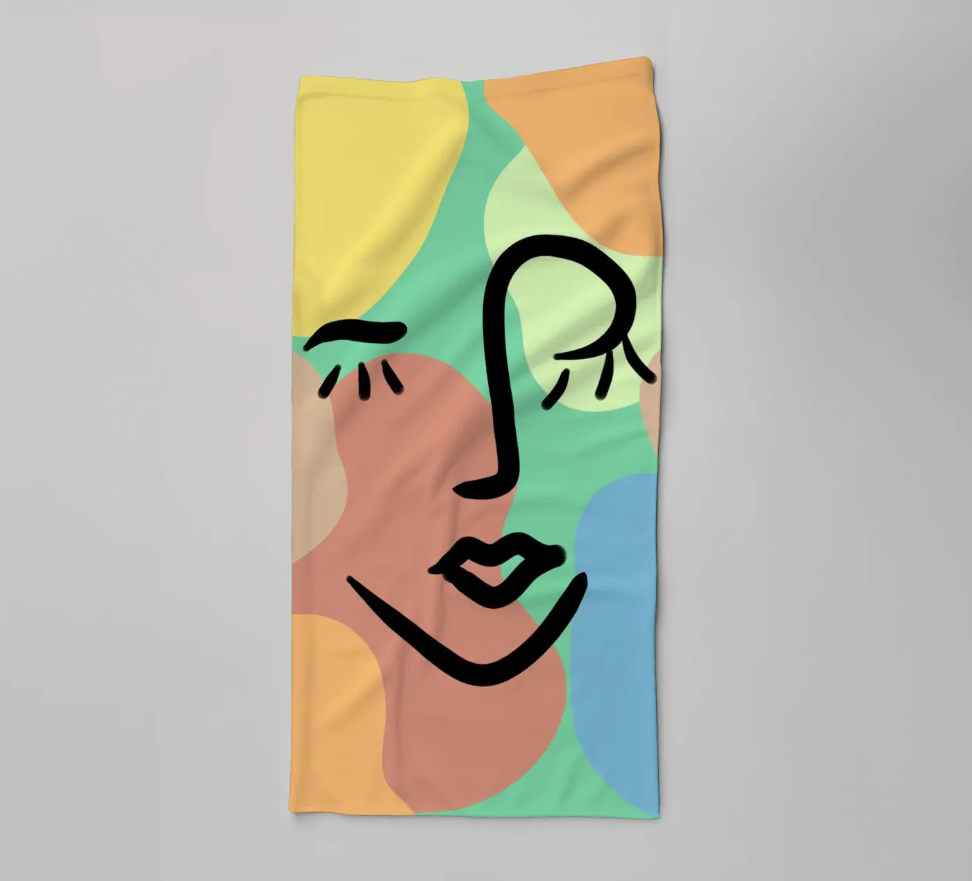 Vivid Fluidity Handtuch von Mike Leymi
