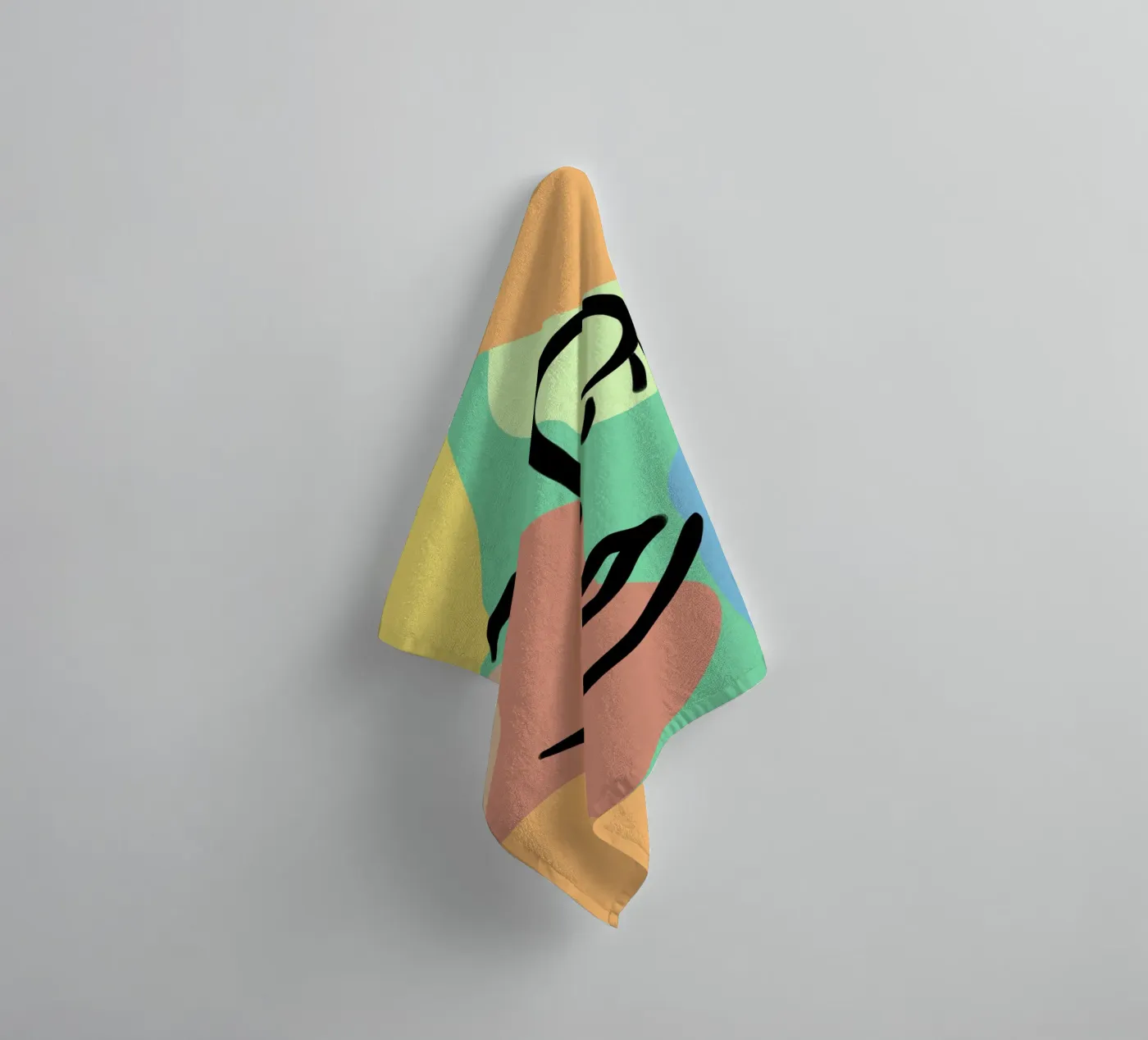 Vivid Fluidity towel by Mike Leymi