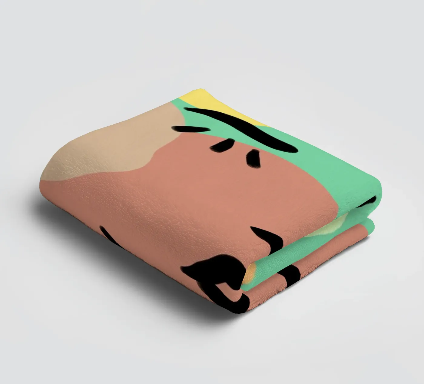 Vivid Fluidity towel by Mike Leymi