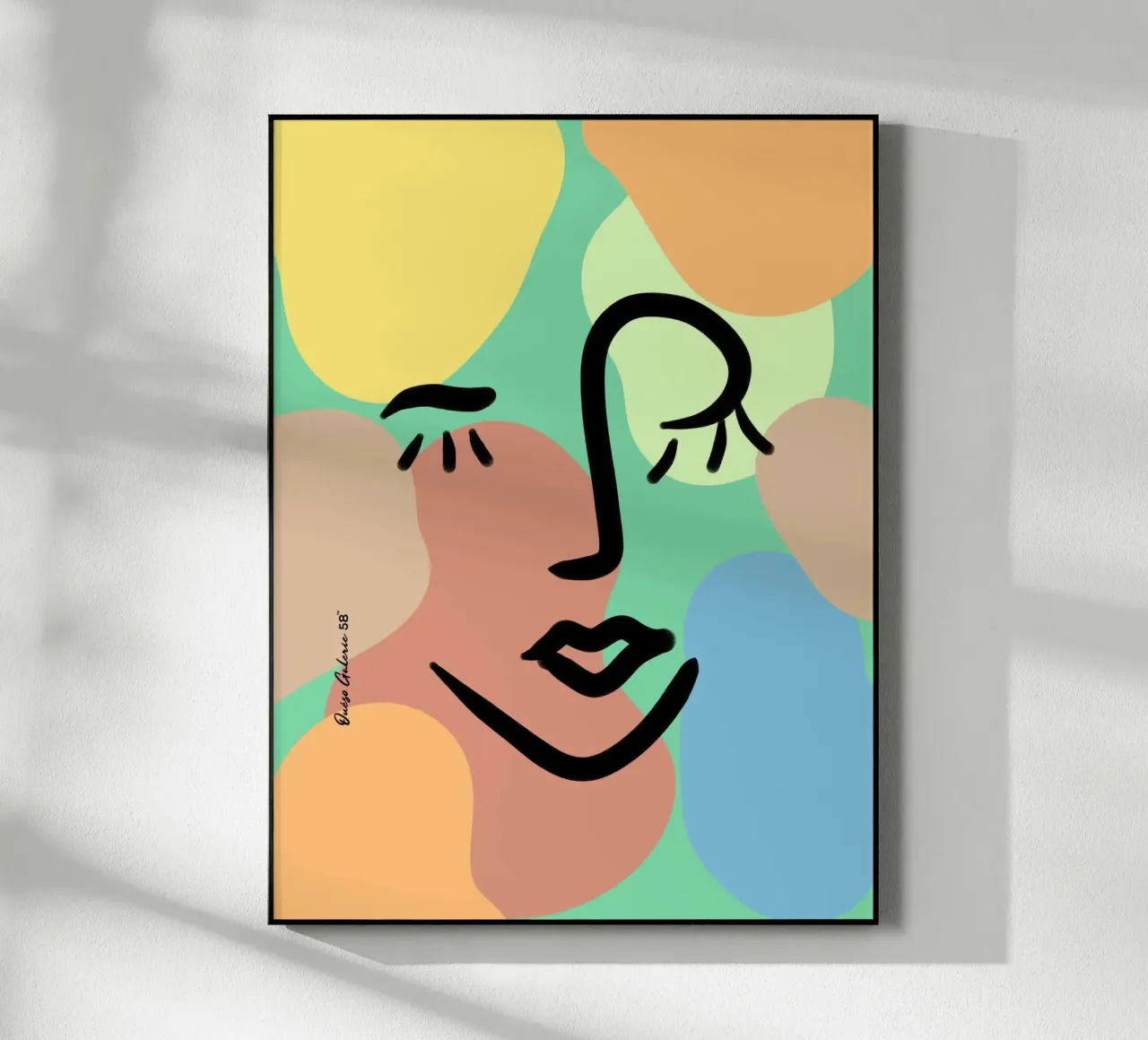 Vivid Fluidity acrylic glass by Mike Leymi