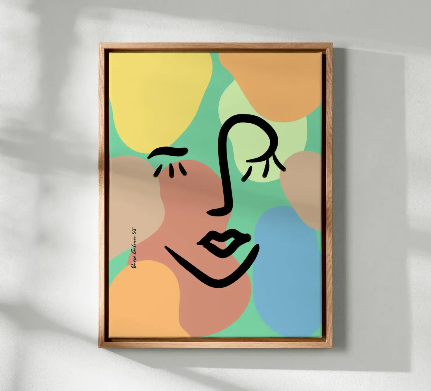 Vivid Fluidity canvas by Mike Leymi