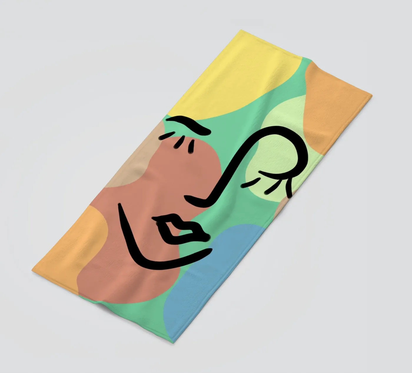 Vivid Fluidity strandhanddoek van Mike Leymi