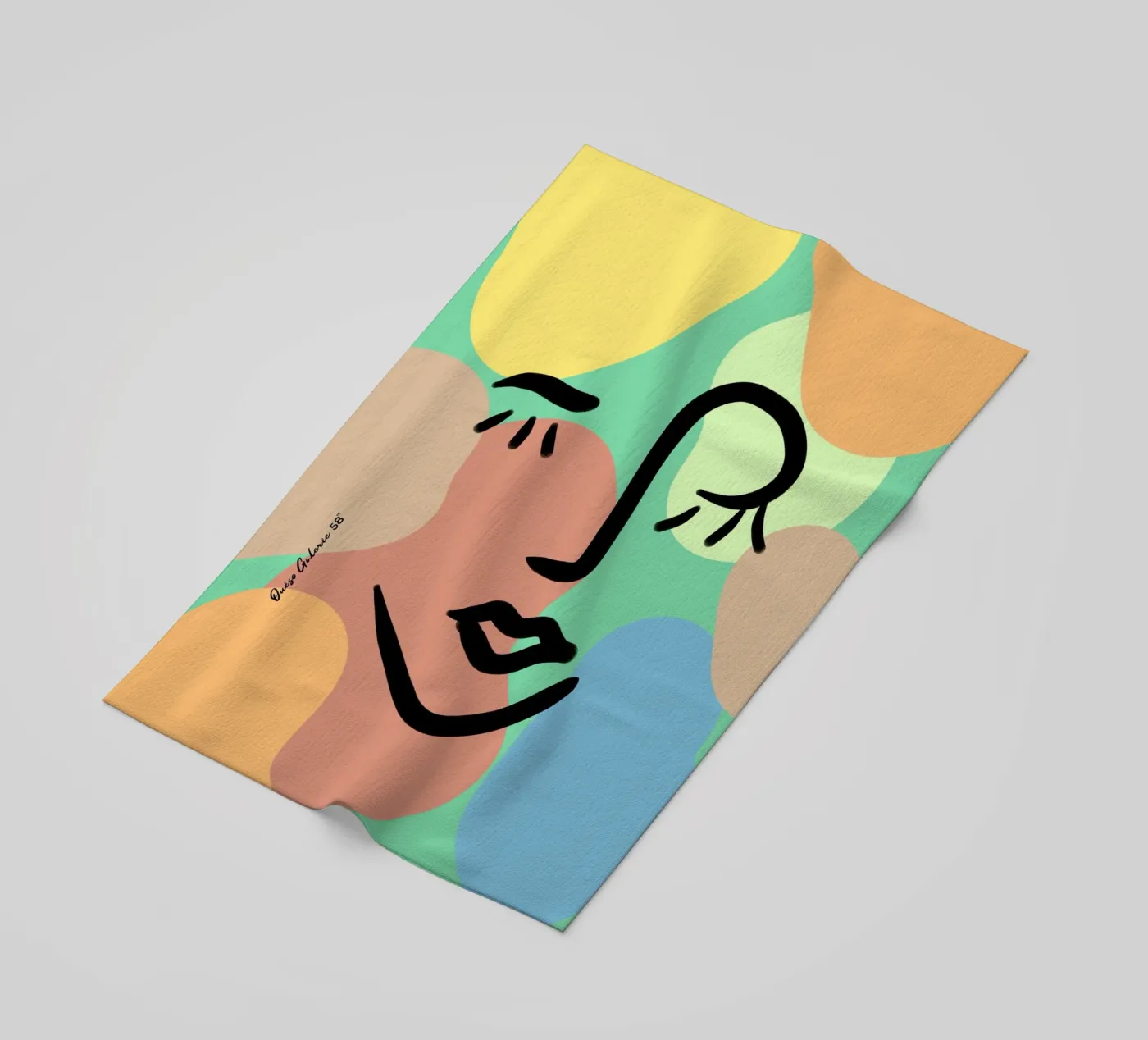 Vivid Fluidity strandhanddoek van Mike Leymi