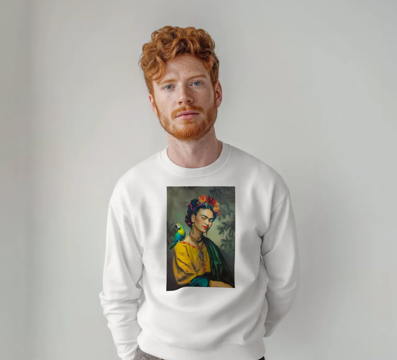 Frida Vogel Liebe felpa da Carinaprint