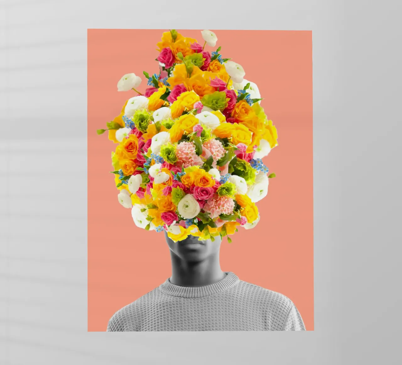 Blooming Afro Art pellicola backlit da Mathudace Créas