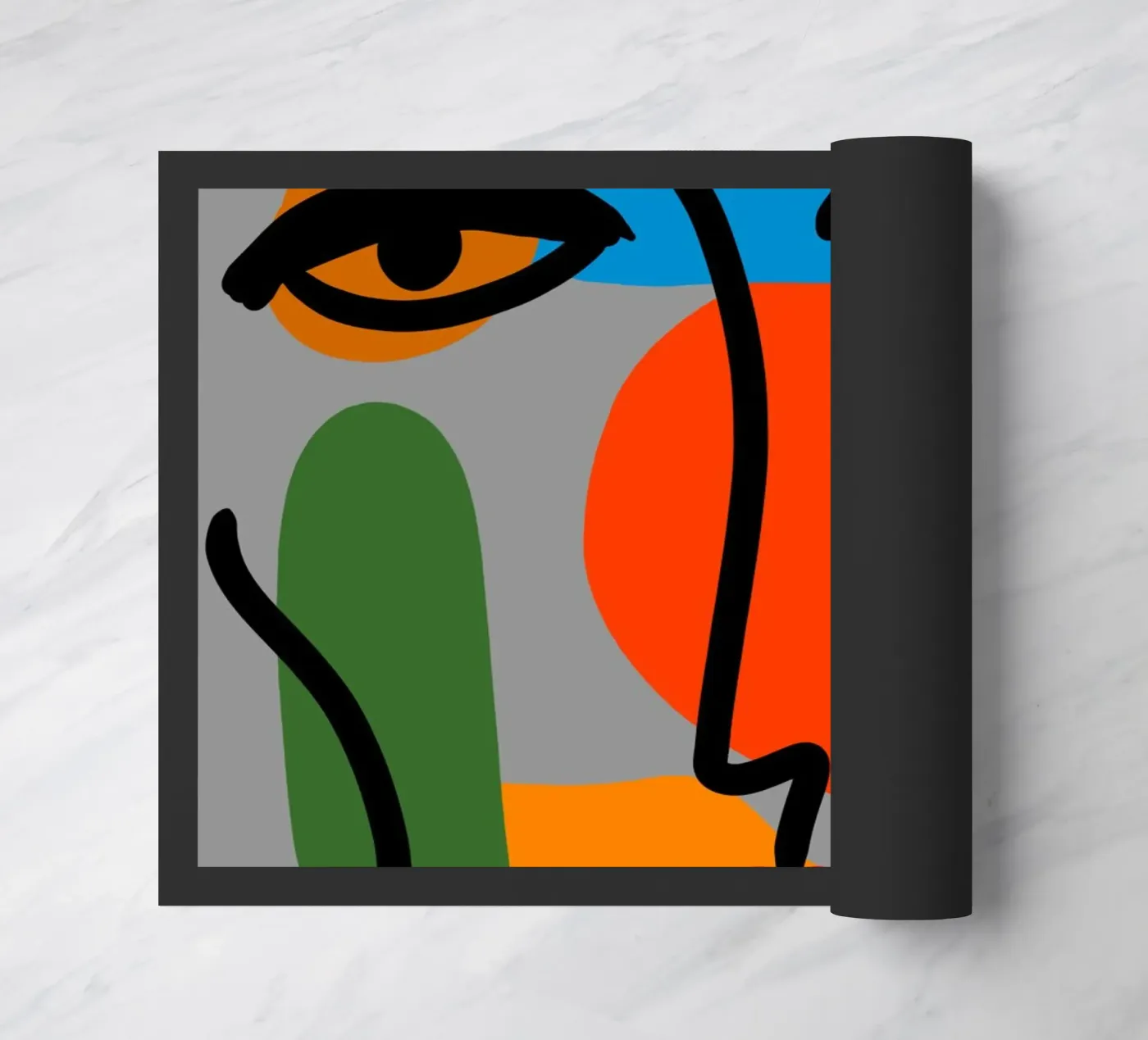 Geometric Play deurmat van Mike Leymi